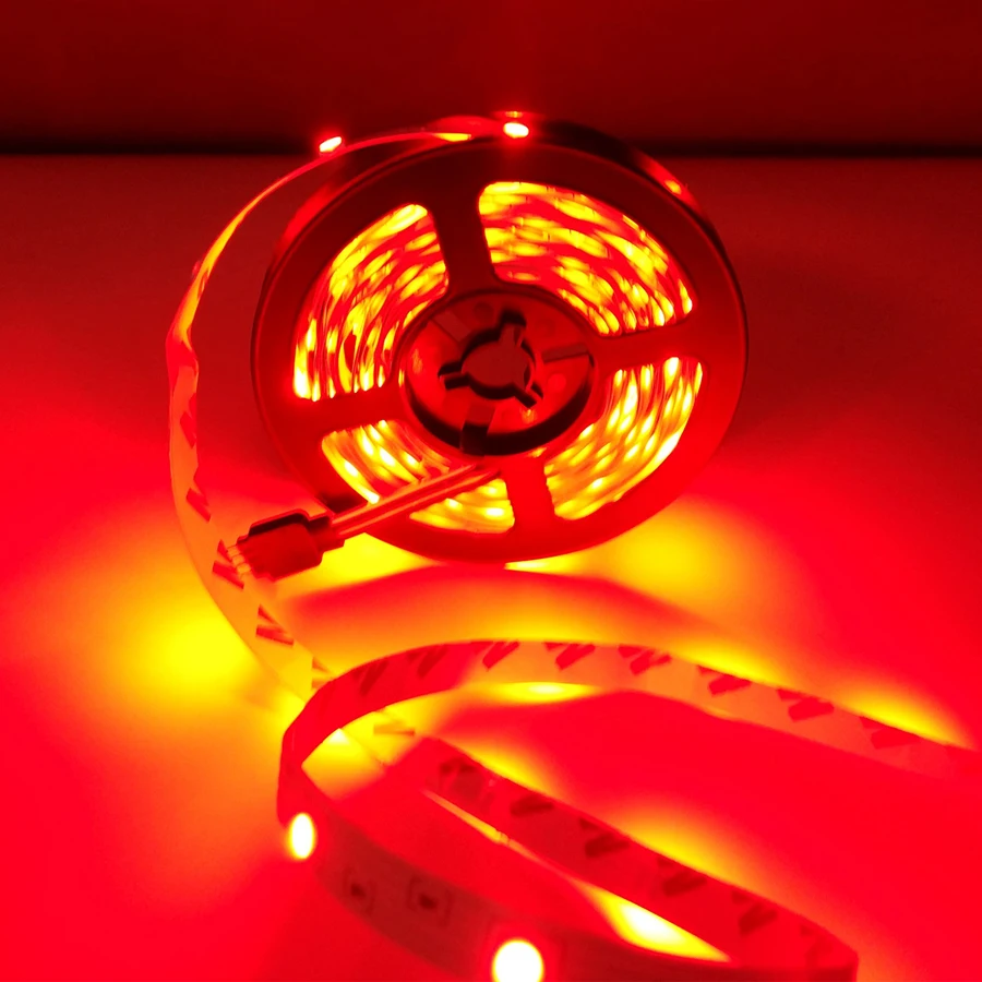 Светодиодный светильник RGB SMD 5050 2835 Светодиодный ленточный 5 м водонепроницаемый светодиодный гибкий диодный светильник ing ленточный контроллер DC 12 В комплект адаптеров
