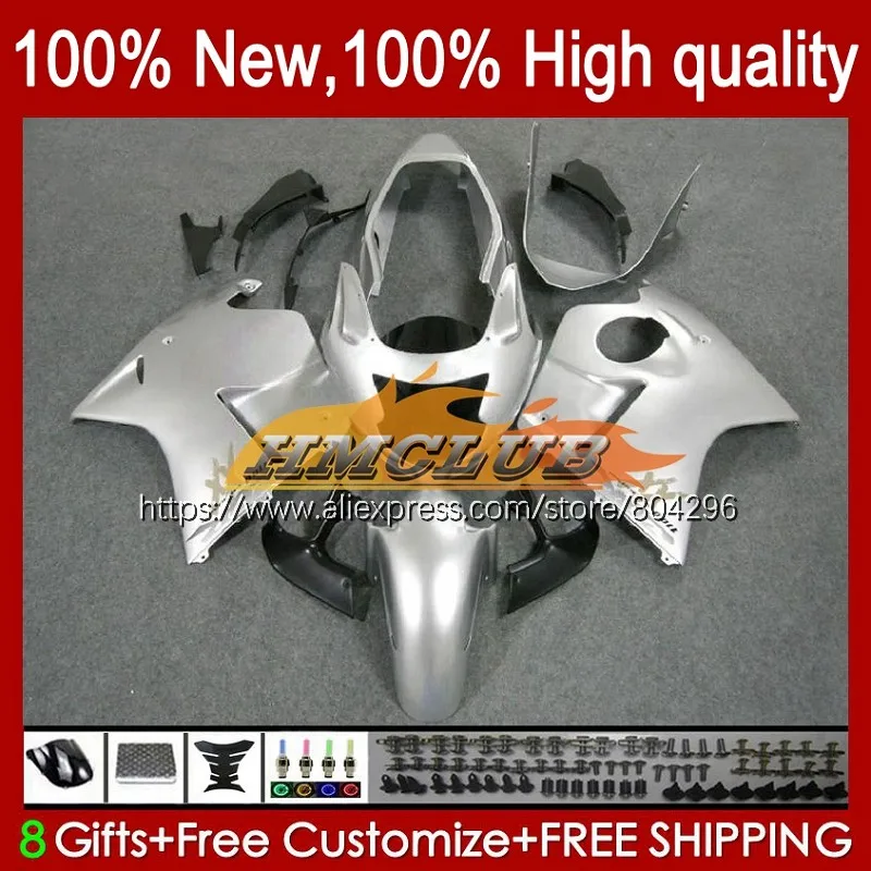 

Blackbird для HONDA CBR1100XX 1996 1997 1998 1999 2000 2001 20No.84 CBR1100 XX CBR 1100XX 02 03 04 05 06 07 Блестящий серебряный обтекатель