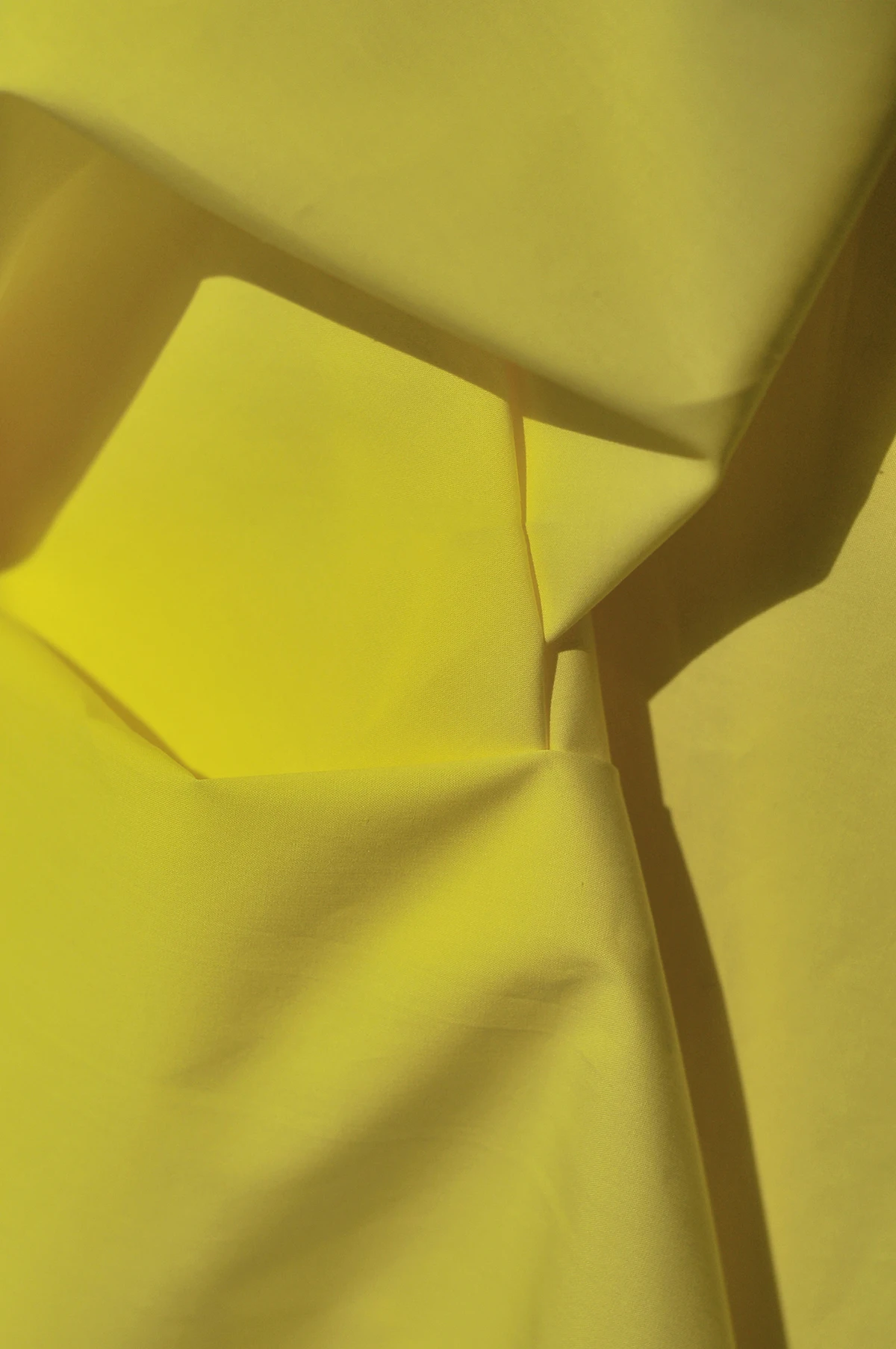 Желтая ткань для рубашки Cheese 100% хлопок высокая плотность ширина 145 см тонкая