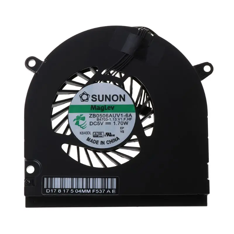 CPU Cooler Cooling Fan for Apple Macbook Pro 13" A1278 A1280 A1342 MB466 MB990 MC700 MC374 MD313 MD101 MD102 MC724 MC375 MC516