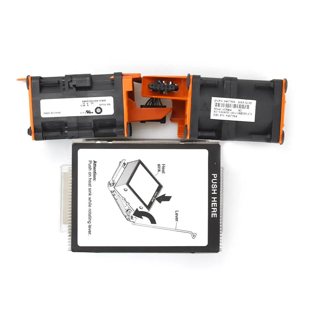 Для IBM X3550 M4 вентилятор радиатора CPU Kit с 2 вентиляторами 81Y7335 81Y6696 94Y7563 94Y7564