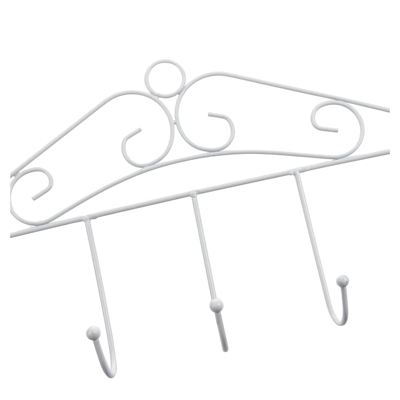 7 вешалок белое полотенце шляпа пальто одежда настенный крючок над дверью ванная