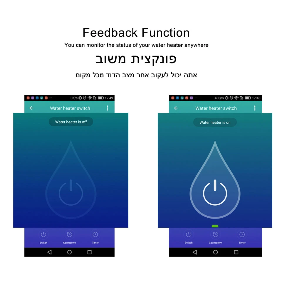 

FrankEver ISRAEL US EU 16A WiFi Smart Boiler Switch Water Heater Timing Smart Life Tuya App Alexa Google Home Voice Control