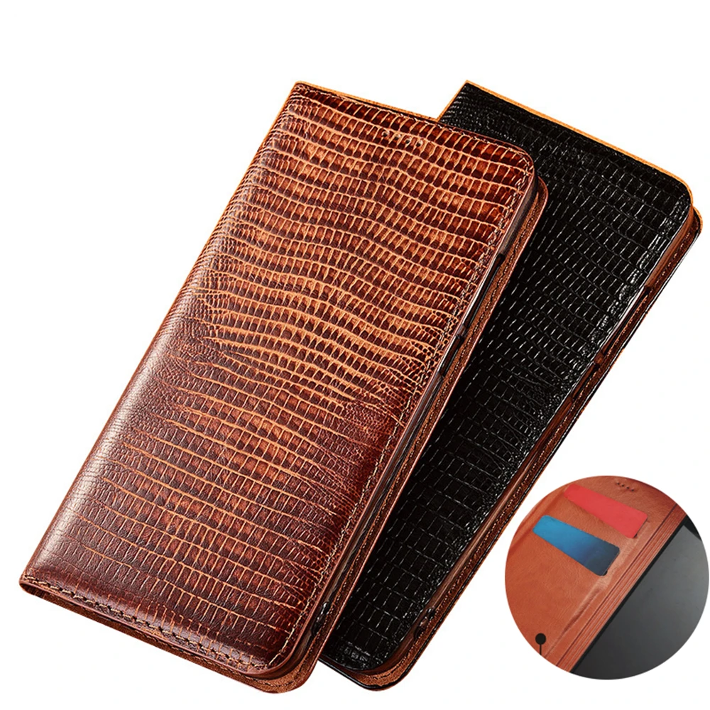 

Real Leather Magnetic Phone Case Credit Card Pocket For Asus ZenFone 8 Flip Phone Bag For Asus ZenFone 8 Flip Cases Kickstand