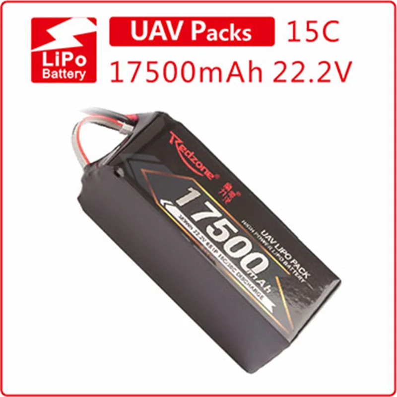 

RedZone Lipo 25C 17500mAh 22.2V R&F battery aerial camera battery plant protection battery