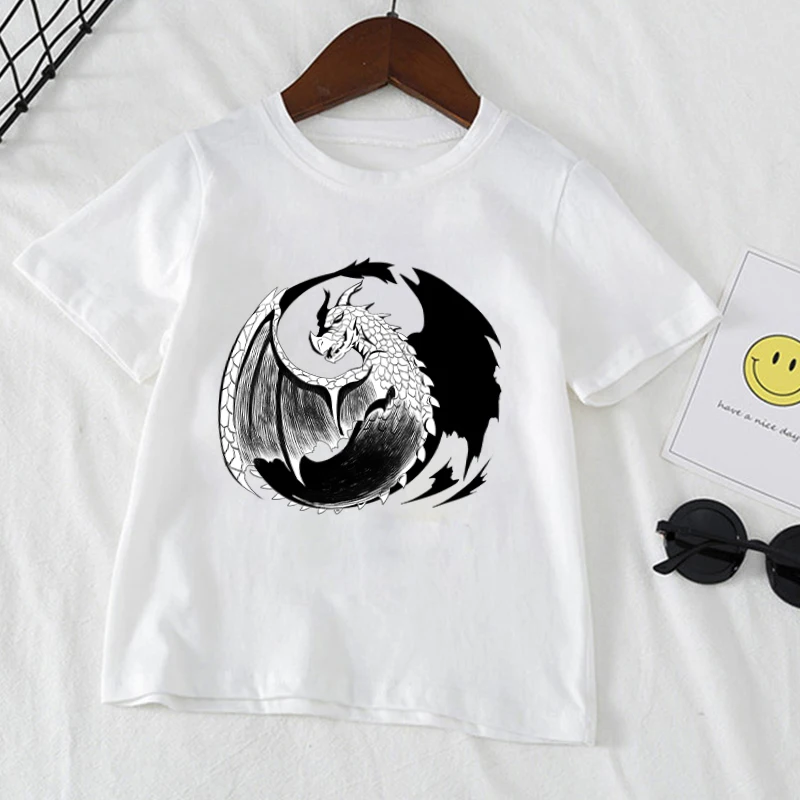 

Boys Girls Casual Tops Cute Cartoon Dinosaur Kids T-Shirt Summer New Fashion Short Sleeve Children Tshirts Childs Outwear 4-14T