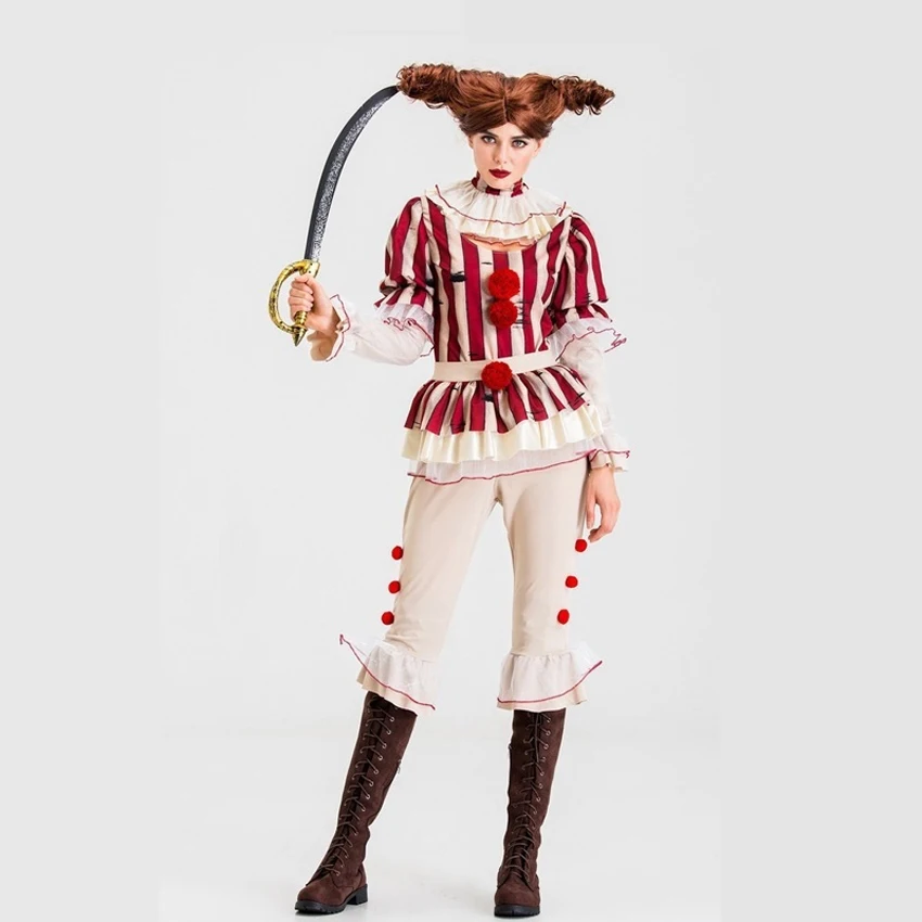 Костюм Джокера для костюмированной вечеринки на Хэллоуин мужчин и женщин топ