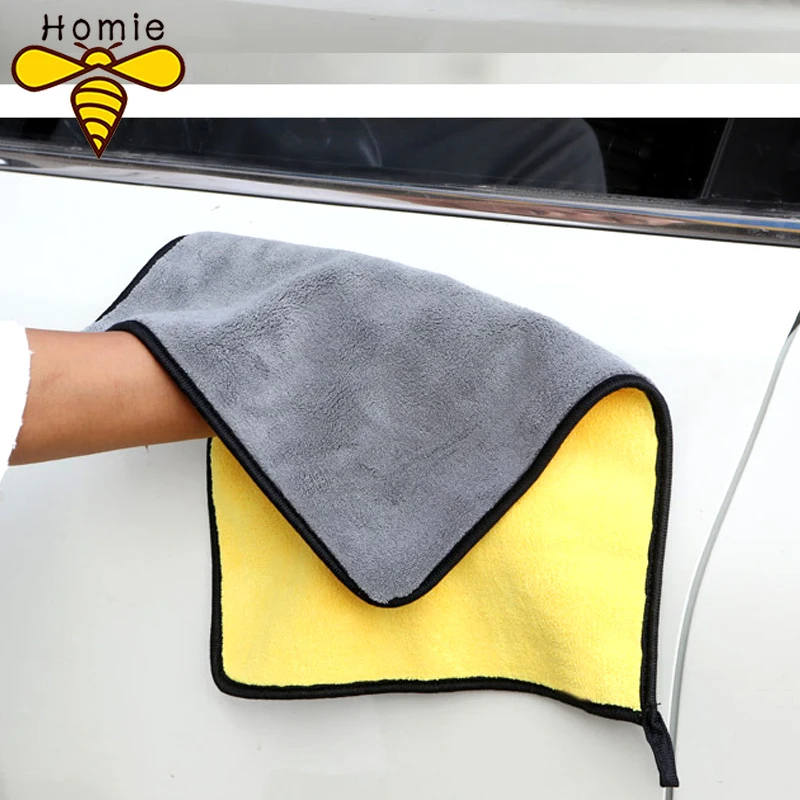 

Absorbent Car Wash Microfiber Towel Car Cleaning Drying Cloth Large Size Hemming Car Care Cloth Detailing Towel 30X30X60