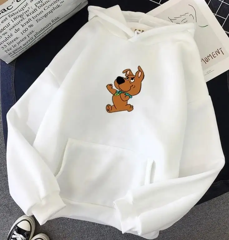 

Kawaii Cartoon Dog Graphic Hoodies Women's Sweatshirt Oversized Hoodie Long-sleeved Hip Hop Winter Hoody Pullover with Pocket