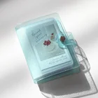 3-дюймовый желе Цвет Мини Фотоальбом для карты наклейка для фотографий Мини Блеск фотоальбом фото альбом для фотоаппарата Instax прозрачный держатель для карты