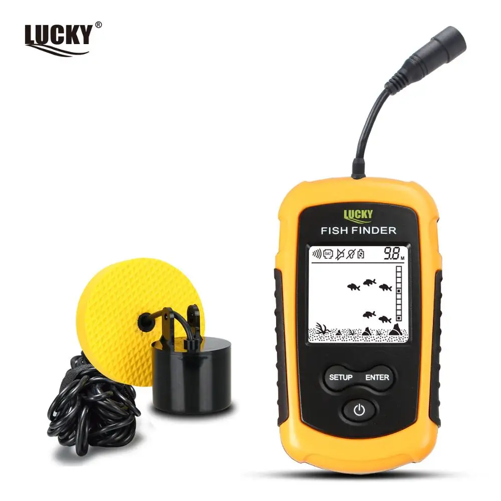 FF1108-1 Русский Руководство! Lucky FF1108-1& FFW1108-1 портативный эхолот ЭХОЛОТ глубина океана - Цвет: FF1108-1