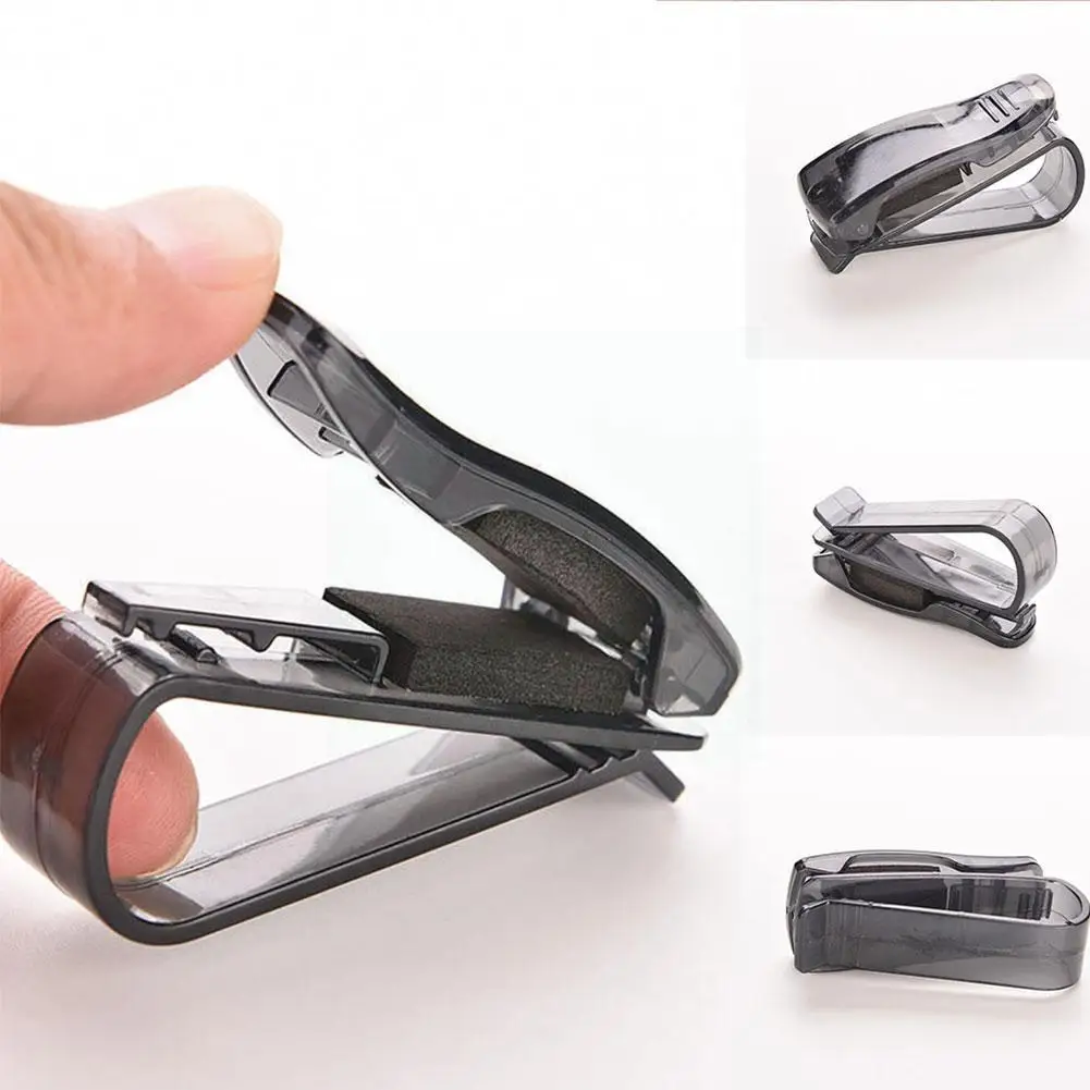 

Universal Auto Car Sun Visor Glasses Sunglasses Holder Sunglasses Glasses Clip Card Ticket Case Holder Fastener Eyeglasses X4Z5