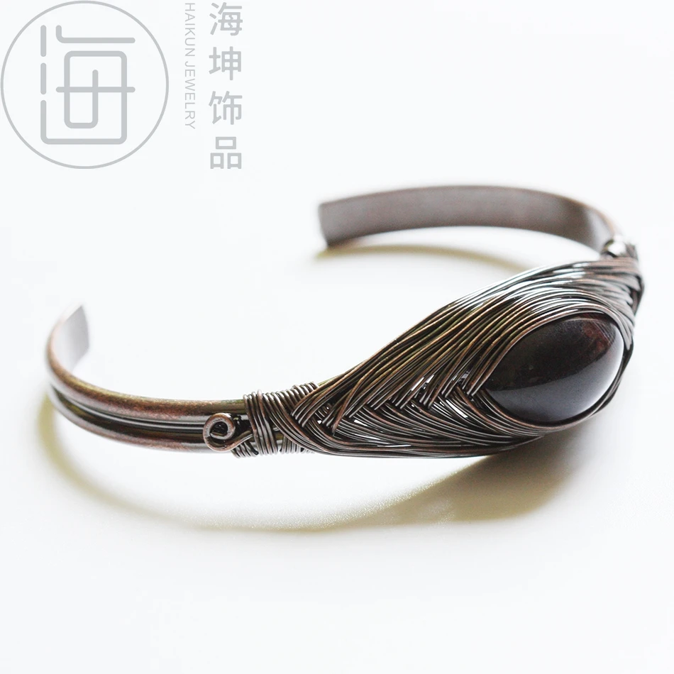 Проволочная упаковка модный браслет-браслет ручной работы из натурального