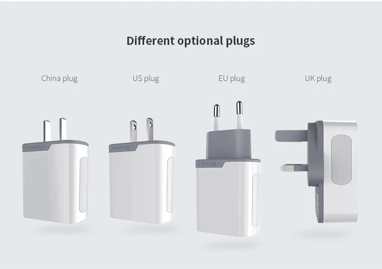 

NILLKIN QC 3.0 USB Charger 3A Fast Charger US EU UK Travel Charger USB Wall Phone Charger AC Adapter
