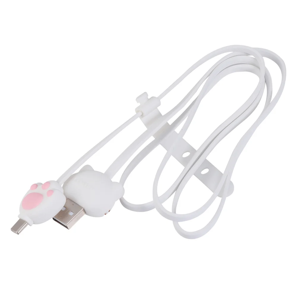 

1pc Type-c USB Cable Line USB Type-c Charger Cable Charging Cord Compatible for Vivo Huawei MIUI Oppo (White)