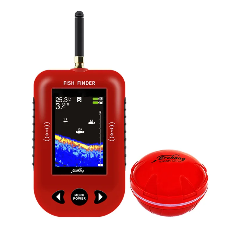 

Handheld Fish Finder Portable Wireless Fishfinder Sonar Sensor Depth Locator Fishing Gear LCD Display