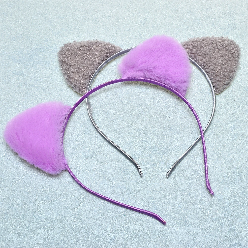 

Plush Women Rabbit Ball Hair Accessories Headband Hairband