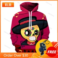 poco crow shooter kids hoodie shooting game spike 3d sweatshirt tops boys girls max cartoon star tops teen clothes