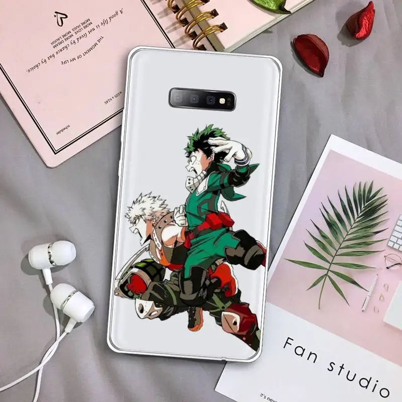 

My Hero Academia Japan Anime Phone Case Transparent For Samsung Galaxy S A 5 7 8 9 2015 20 edge plus 10 e lite 2019