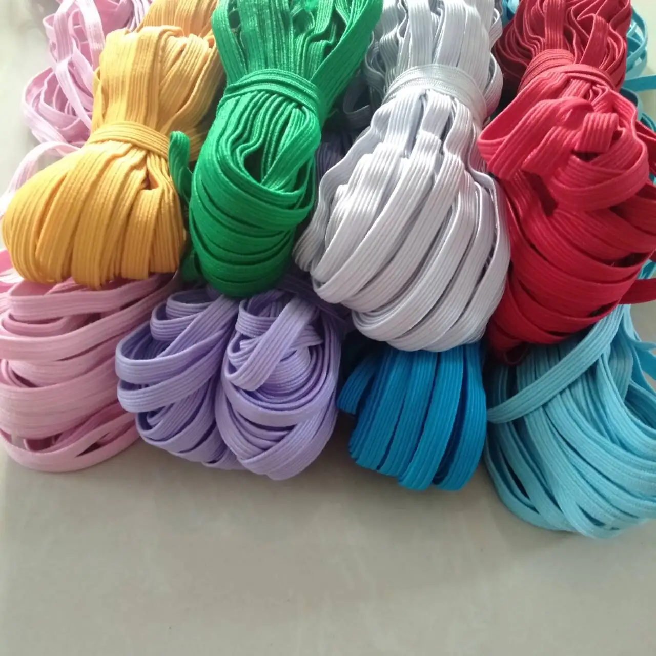 

10/30Meter 6Mm Color DIY Woven Elastic Sewing Flat Narrow Elastic Band For DIY Braid Sewing