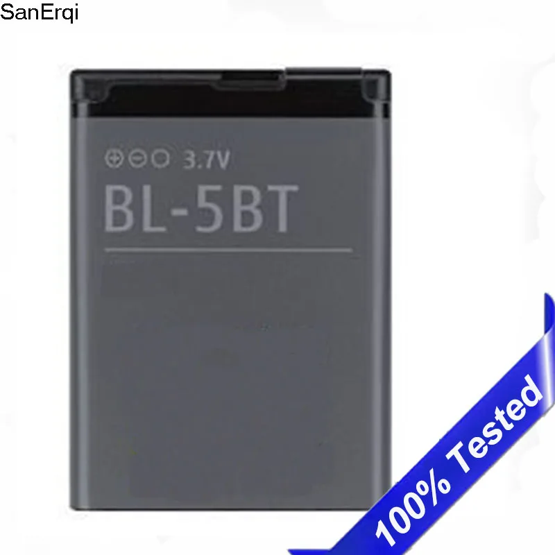 Аккумулятор для Nokia 2608 2600c 7510a 7510s N75 BL 5BT 870mAh высокое качество|Аккумуляторы