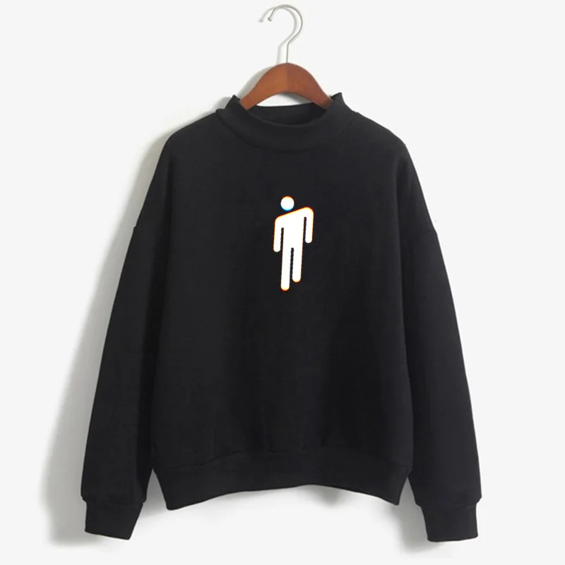 Билли эйлиш Харадзюку толстовки для девочек топы для женщин с длинным рукавом Зимний бархатный свитер утепленное пальто