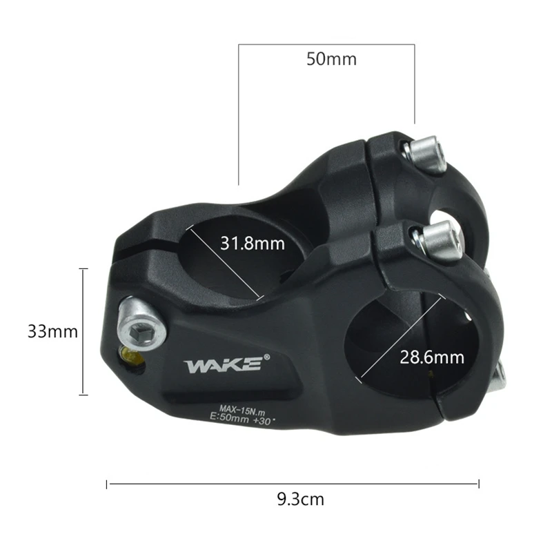 Велосипедный ствол WAKE из алюминиевого сплава тяжелый короткий руль для руля