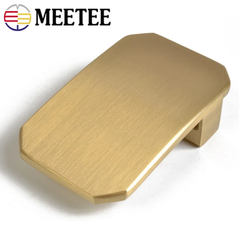 Пряжка для ремня Meetee мужская из чистой латуни металлическая застежка головка