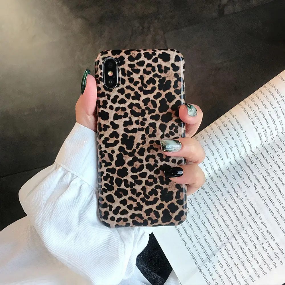 

Leopard Print Coque Phone Case For iPhone 11 12 Por Max XR X XS 7 8 Plus TPU Soft Shockproof Smartphone Back Cover Fundas Capa