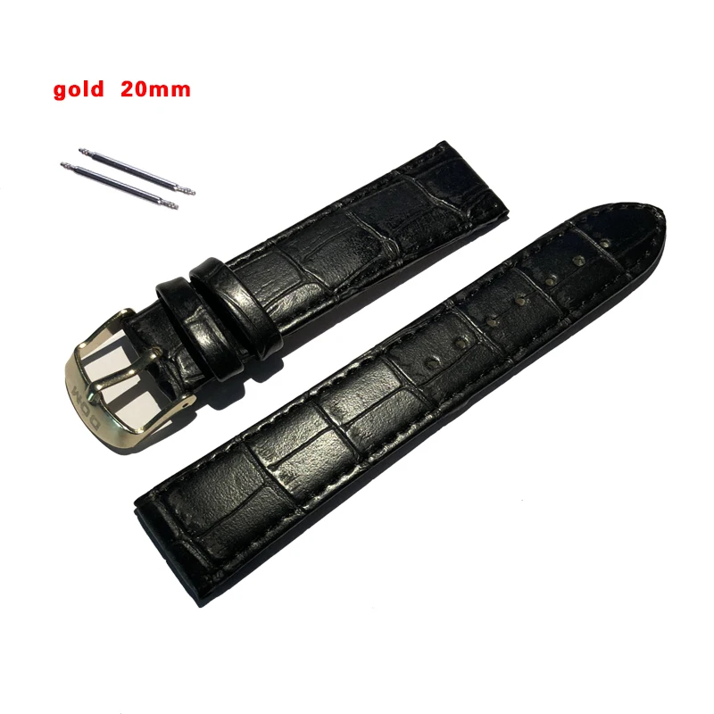 Ремешок из натуральной кожи для наручных часов водонепроницаемый браслет со
