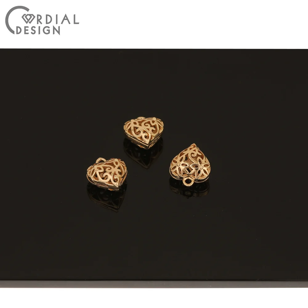 

Cordial Design 50Pcs 11*12M Earrings Accessories/Charms/Heart Shape/Copper/DIY Pendant/Hand Made/Jewelry Findings & Components