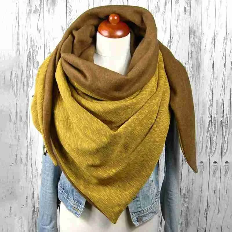 

1pcs Winter Scarf Women Man Foulard Femme Knit Mens Button Neck Warmer Scarf Hijab Scarf Wraps