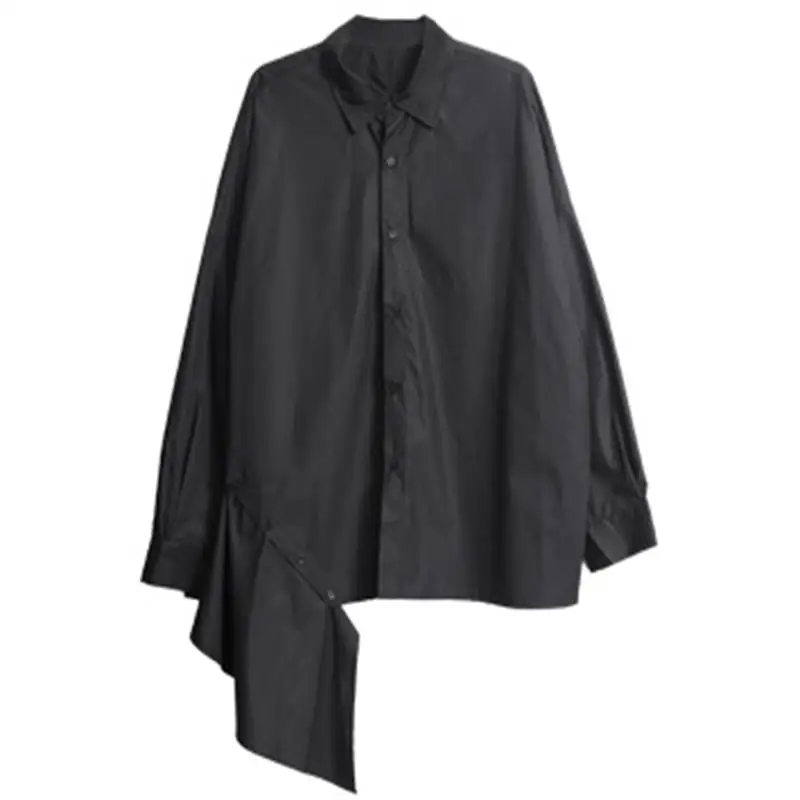 Оригинальная новая мужская рубашка с длинным рукавом японский тренд Yamamoto Стиль