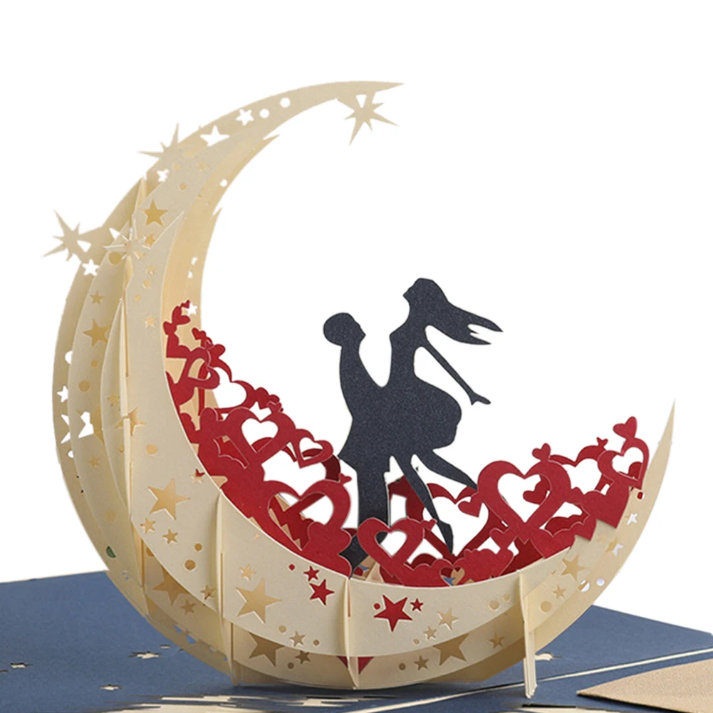 3D поделки с конвертом домашняя Складная бумага DIY печать праздничная открытка