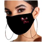 Маска для лица Mascarilla, Рождественская маска, модная маска Стразы с узором, дышащая маска, моющаяся маска для лица
