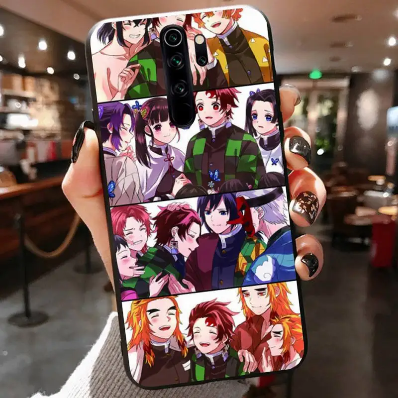 

Demon Slayer Phone Case Black For Redmi 7A 4X 5 6 7 8 8A 5Plus GO Note 4/4X 7 K20/Pro Cases