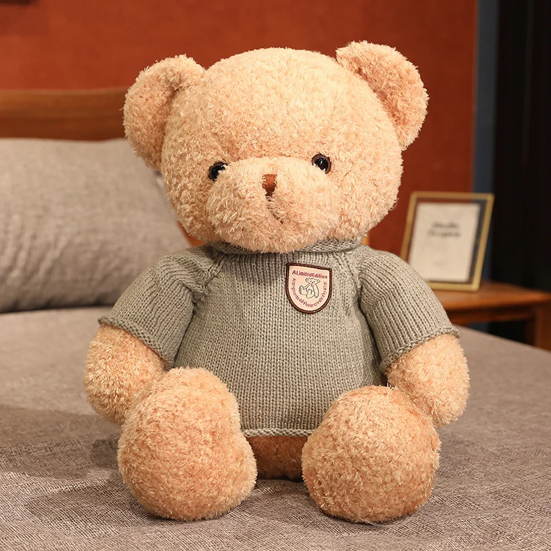 

New Hot High Quality Teddy Bear With Scarf Stuffed Animals Bear Plush Toys Doll Pillow Kids Lovers Birthday Baby Gift