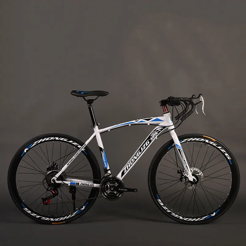 Bicycle Road Bike 26 Inch 27 Speed Fixed Gear Shifting Double Disc Brakes Bending Muscles Men and Women | Спорт и развлечения