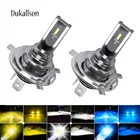 2 шт., супер яркие белые противотуманные фасветильник 4300K H7 H4 H11 9005 80 Вт 12 В