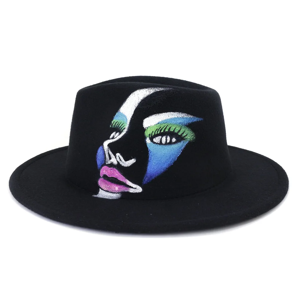 

Шляпа Федора шляпа ручной работы Панама фетровая шляпа для женщин джазовая шляпа церковная шляпа Британские женские шляпы федоры для мужчи...
