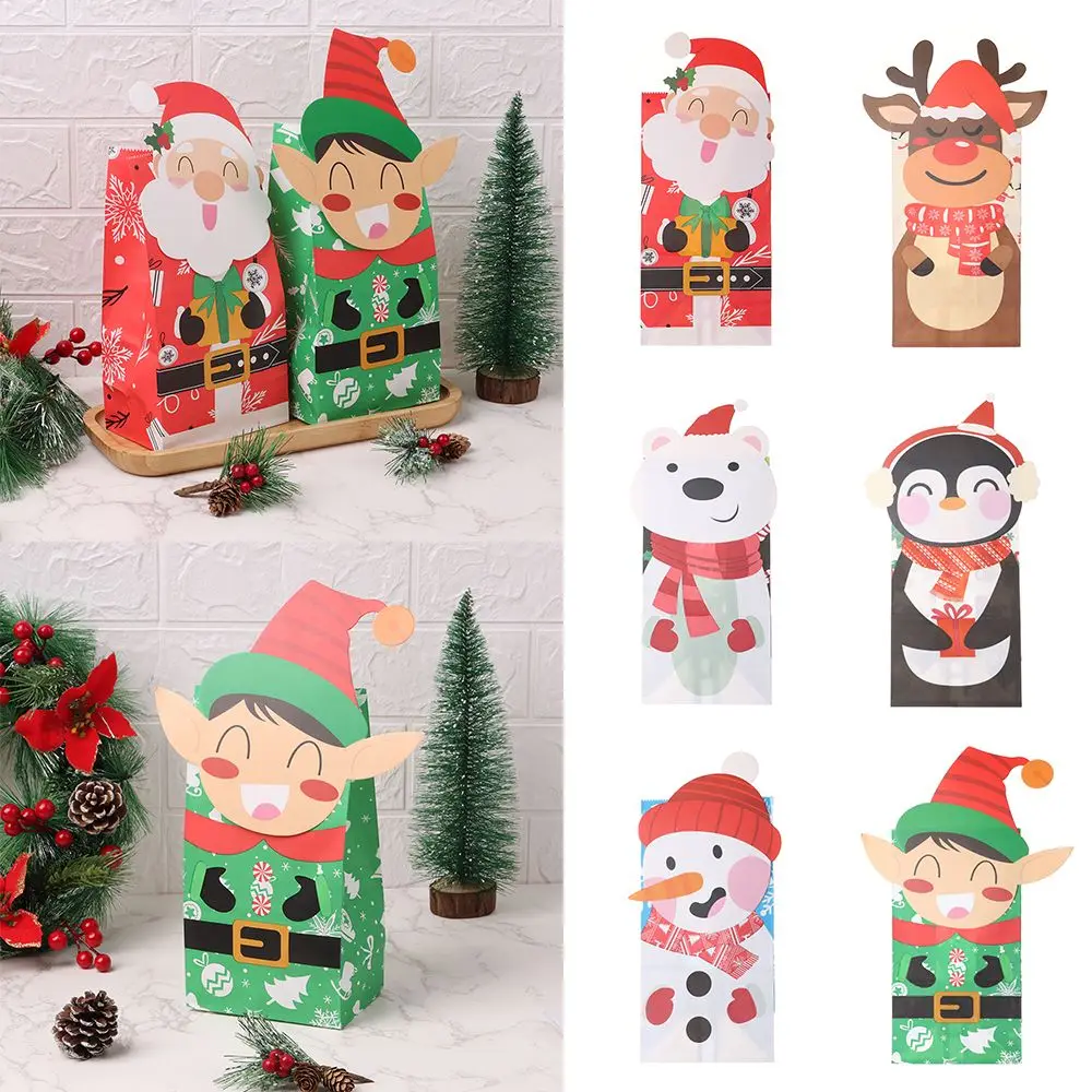 Упаковочная коробка декор для дня рождения Рождественский Декор из крафт-бумаги