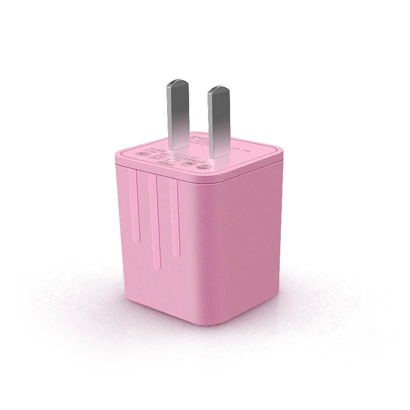 США розовый разъем USB зарядное устройство Быстрая зарядка для телефона адаптер