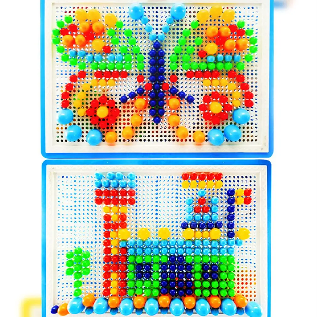 Практичный детский гвоздиков со шляпками головоломки игрушки Пластиковые