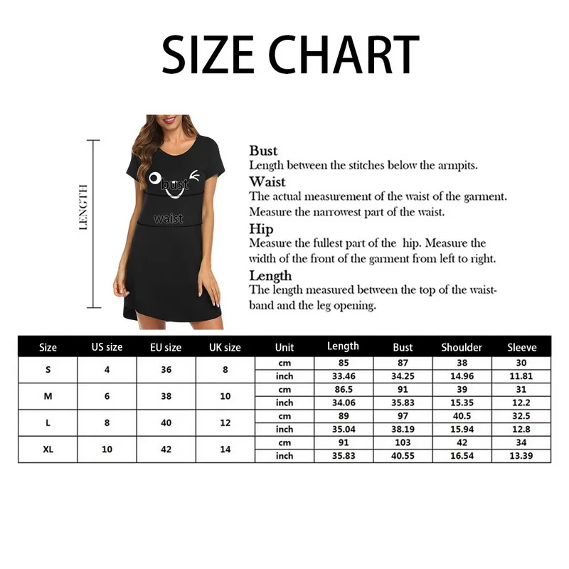 

2021 Fashion New Women Print Nightgowns Short Sleeve Nightshirts Round Neck Sleepwear Mid Length Cute Sleep Shirt Comfortable