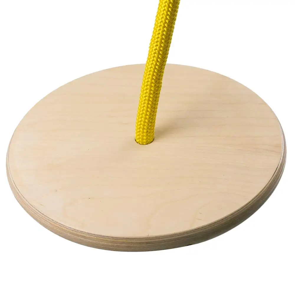 Дети открытый деревянный круглый качели диск дерево высокая прочность