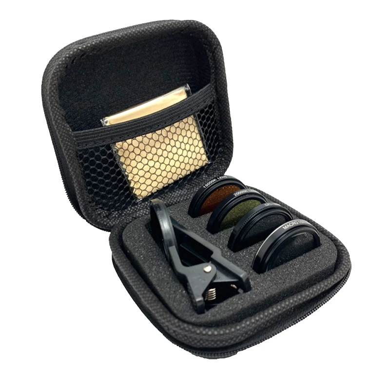 

Aquarium Smartphone Camera Lens Filter 4 in 1 Kit Yellow Orange Lens Filter for Coral Reef Aquarium Photography