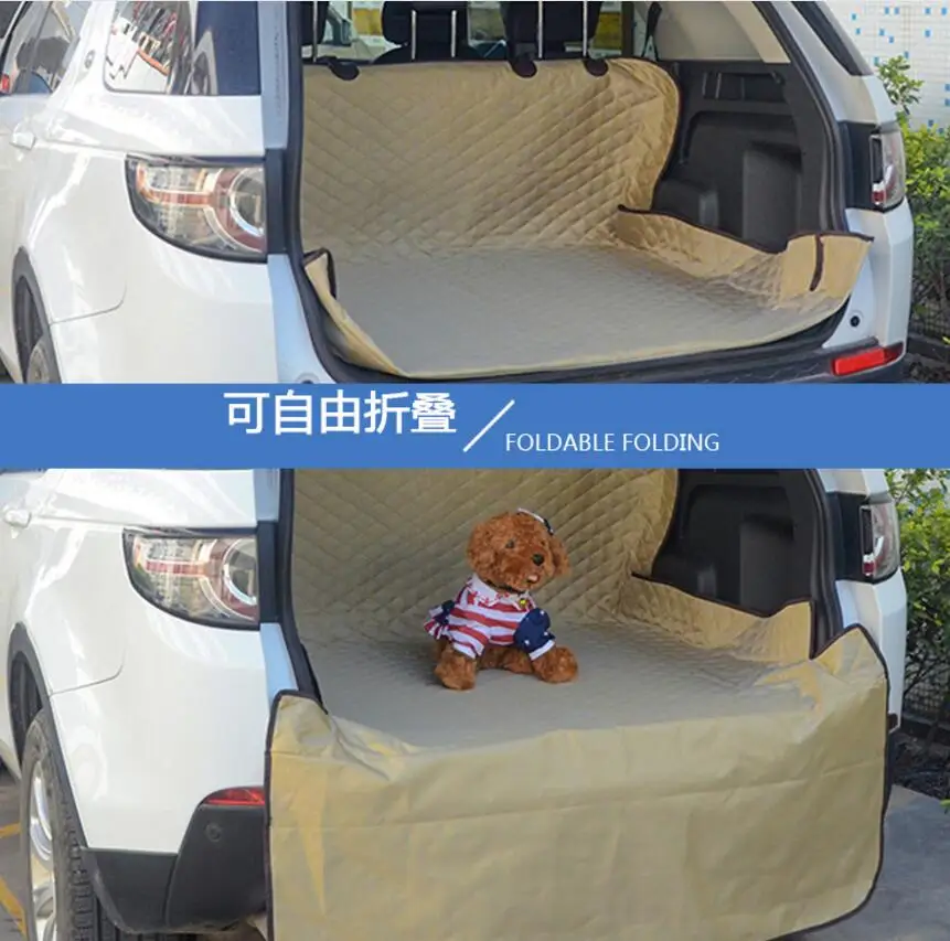 値段 1PC 車防水トランクマット犬ペット貨物ライナーカバーノンスリップ車のトランクプロテクターバックシートカバーポケット車のペットの障壁