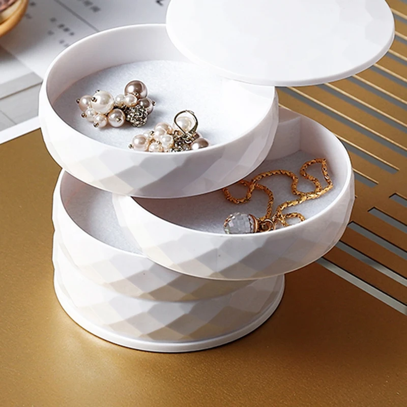 

Rotatable Multi Layer Jewelry Storage Box Cosmetic Storage Box