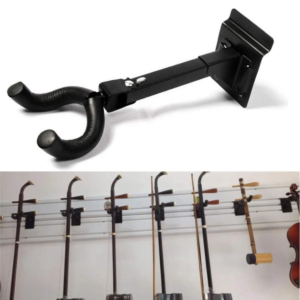 

Guitar Hanger Stands Adjustable Swivel Universal Wall Mount Hook Holder Rack Nonslip Stand For Basse Violin Cello Viola Ukulele