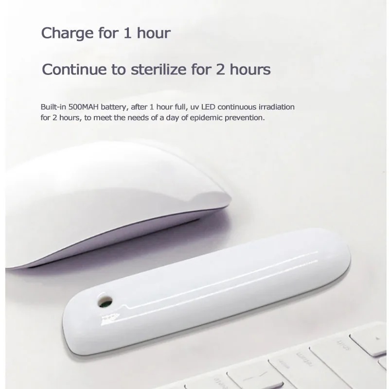 

50pcs Portable UV Sterilizing Lamp USB Charging Household Disinfection Rod